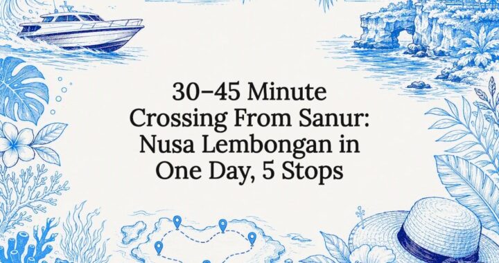 Decorative Nusa Lembongan itinerary title card